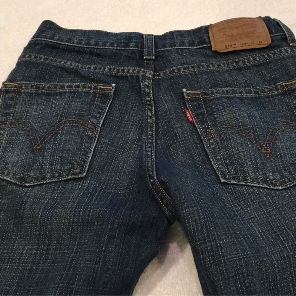 Levi’s Slim Straight jeans size 27x27 5 pocket bootcut dark blue